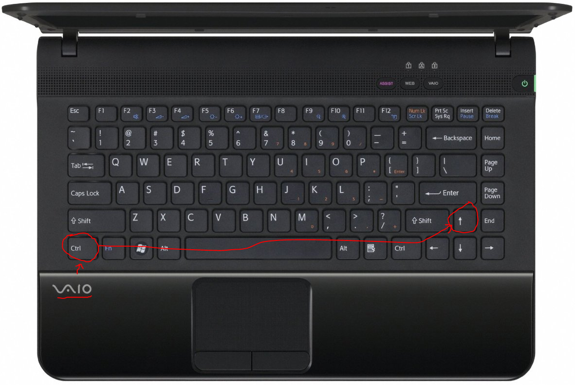 keyboard control key stuck